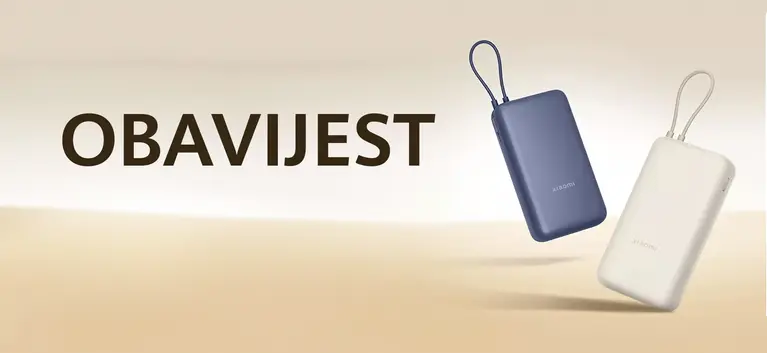 OBAVIJEST o povlačenju prijenosnog punjača Xiaomi 33W Power Bank 20000mAh OBAVIJEST o povlačenju prijenosnog punjača Xiaomi 33W Power Bank 20000mAh