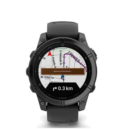 Pametni sat Garmin Fenix E 47 mm Amoled Slate Gray Steel, crni remen Pametni sat Garmin Fenix E 47 mm Amoled Slate Gray Steel, crni remen