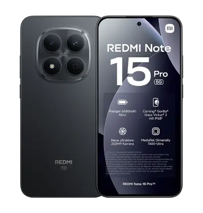 Mobitel Xiaomi Redmi Note 15 Pro 5G 8/256GB, crni Mobitel Xiaomi Redmi Note 15 Pro 5G 8/256GB, crni