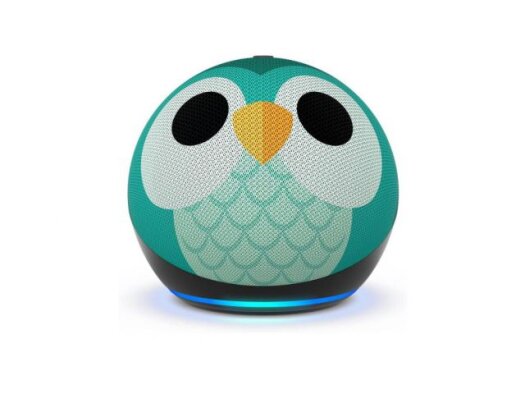 Amazon pamteni zvučnik Echo Dot kids (5. Gen), Alexa,WiFi, sa roditeljskom kontrolom: šarena sova